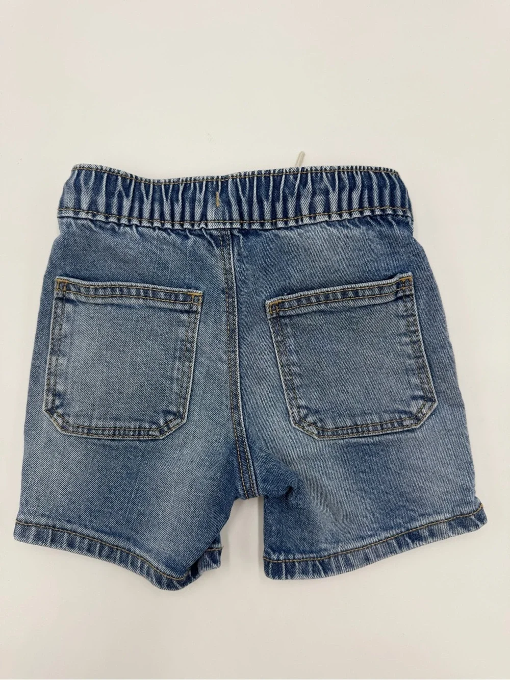 Old Navy Light Blue Denim Pull-On Shorts with Drawstring 18-24 Months